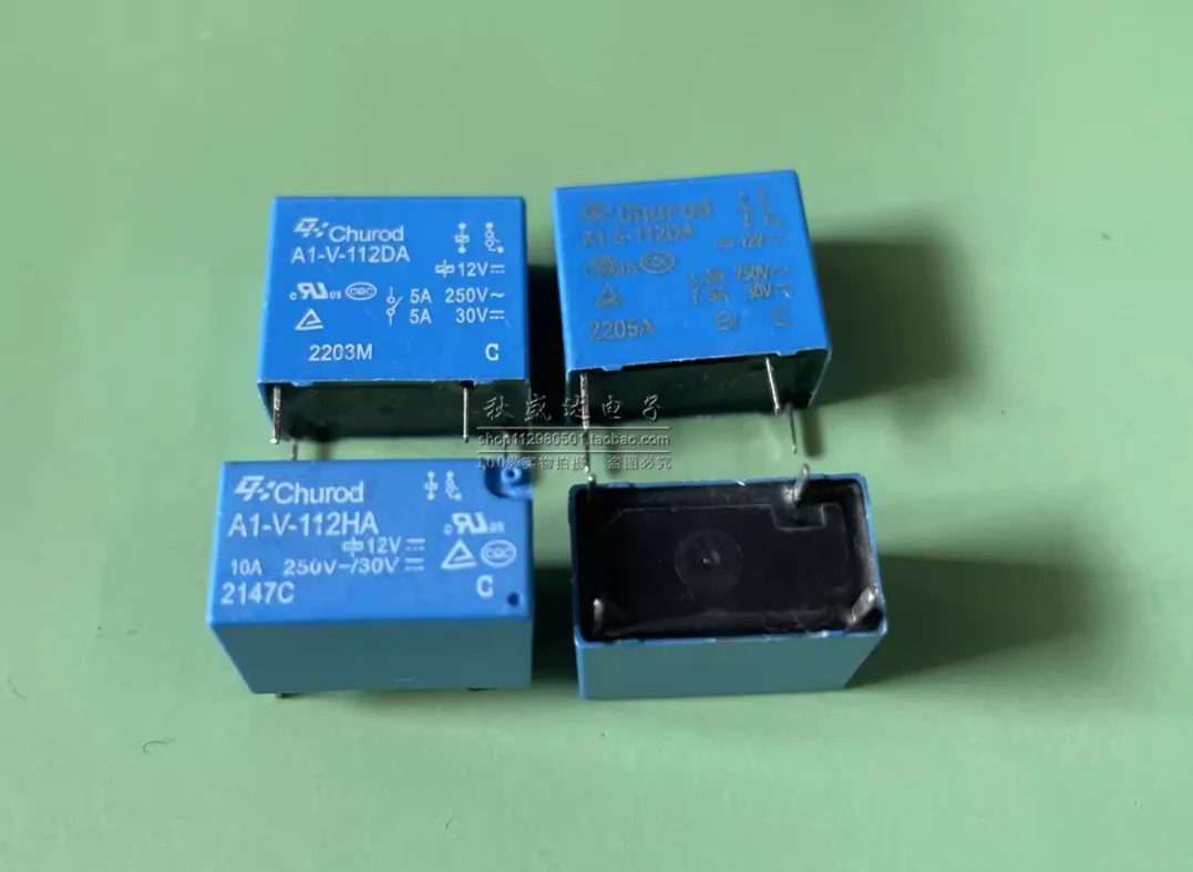 (10pcs) Zhonghui Reed relay A1-S V-112DA HA HA2 4 pin 5A 10A set normally open 32F12VDC