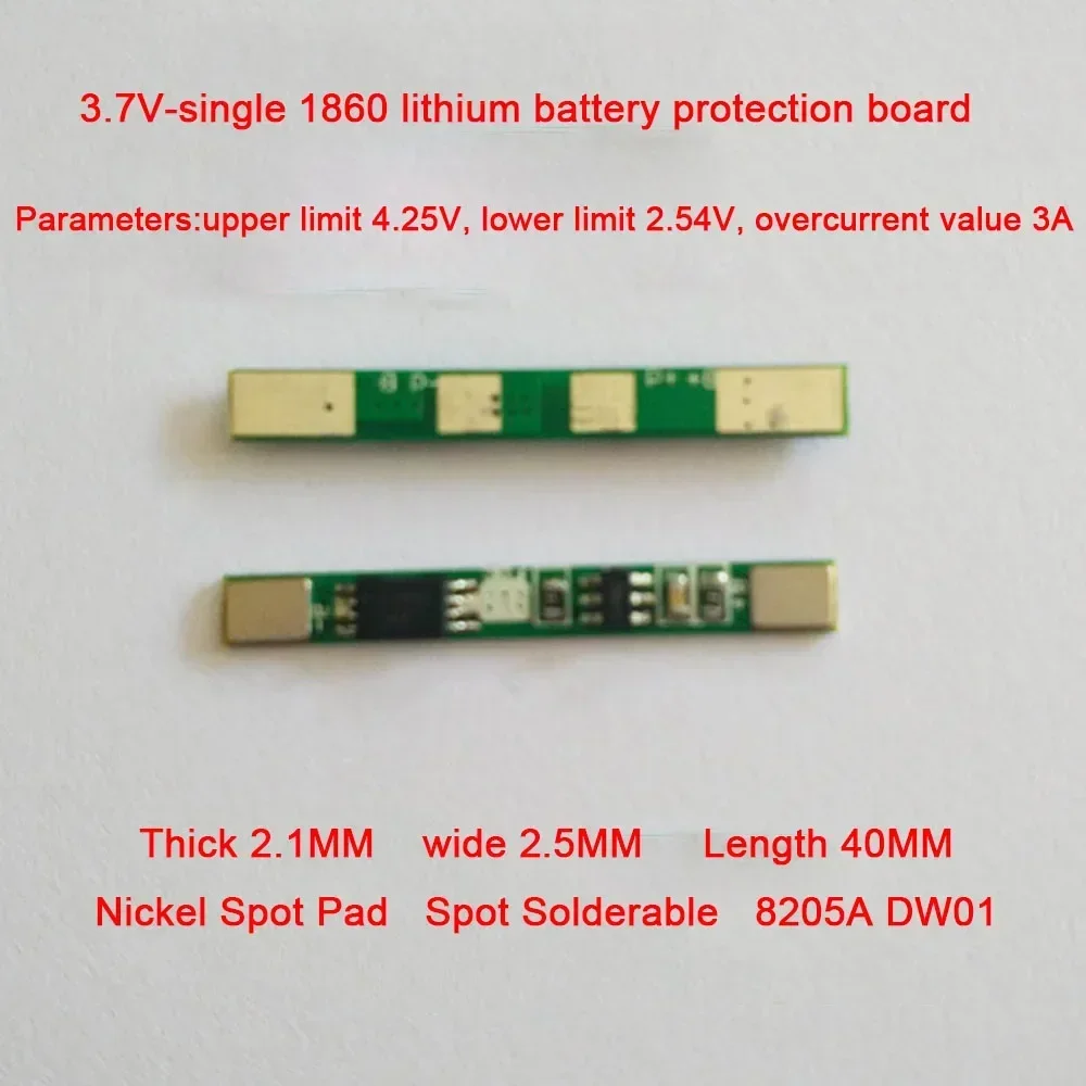 1/5/10/20PCS 1S 3.7V 3A Lithium Li-ion BMS PCM Battery Protection Board Pcm For 18650 Battery Packs
