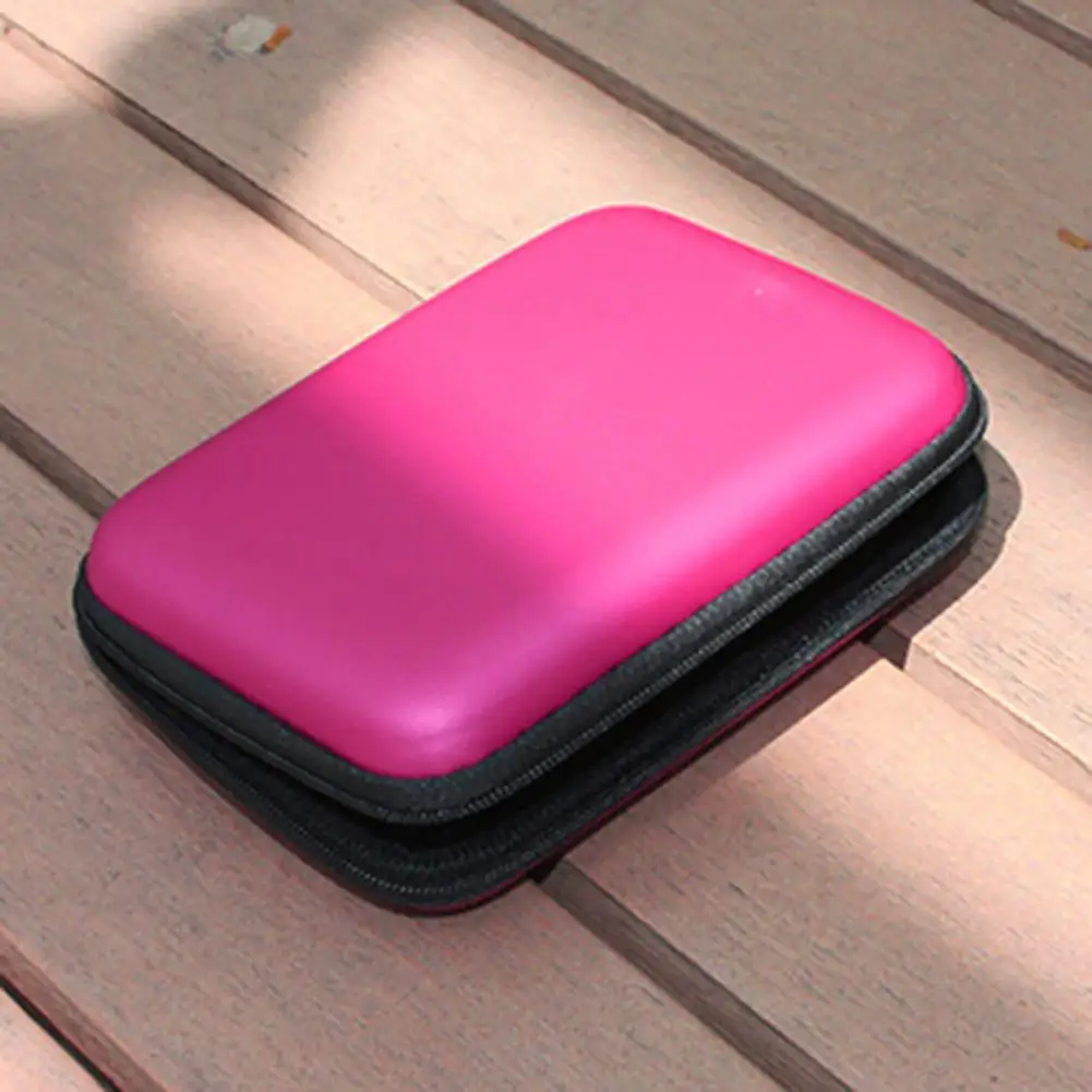 2.5 Inch USB External Hard Disk Drive Case Bag Protective Case Mini Storage Cover Zipper Bag for Home
