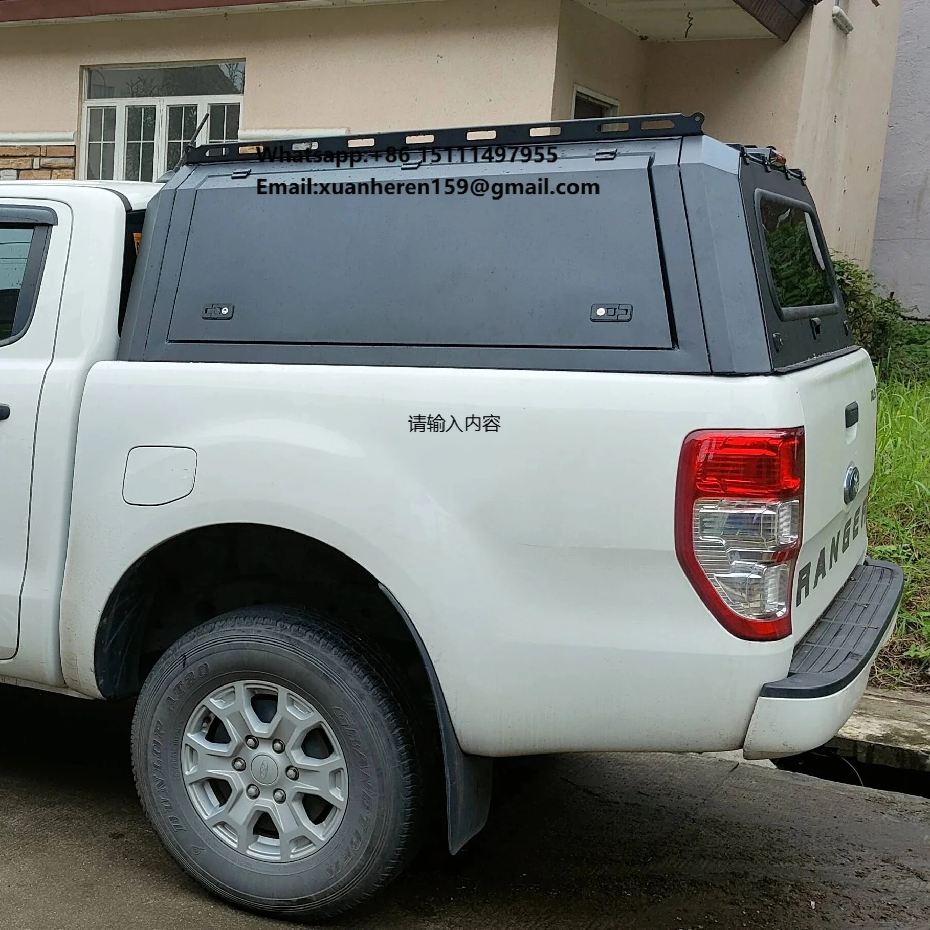 2019-2024 Ranger Custom Stainless Steel and Aluminum Alloy Pickup Truck with a Hard Canopy Suitable for Camping and OffRoading