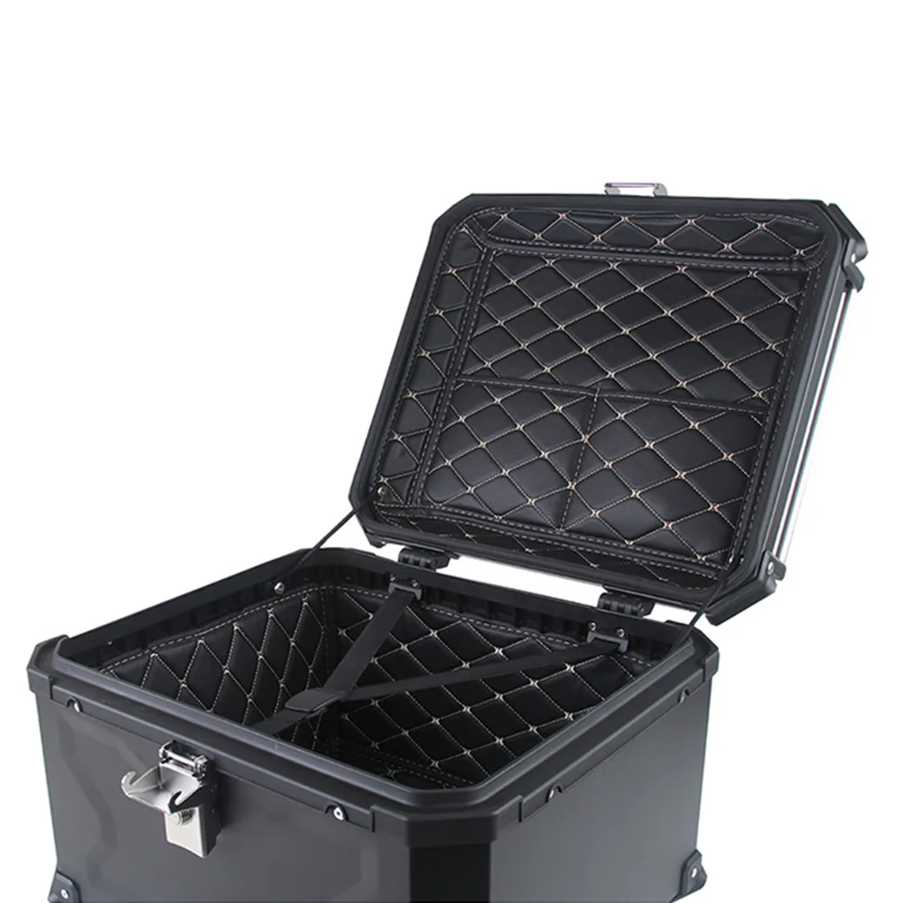 Top Case Moto Universal 55L Aluminum Motorcycle Rear Trunk Luggage Motorbike Waterproof Tail Box Baul Moto Trasero 탑박스 Shad Box