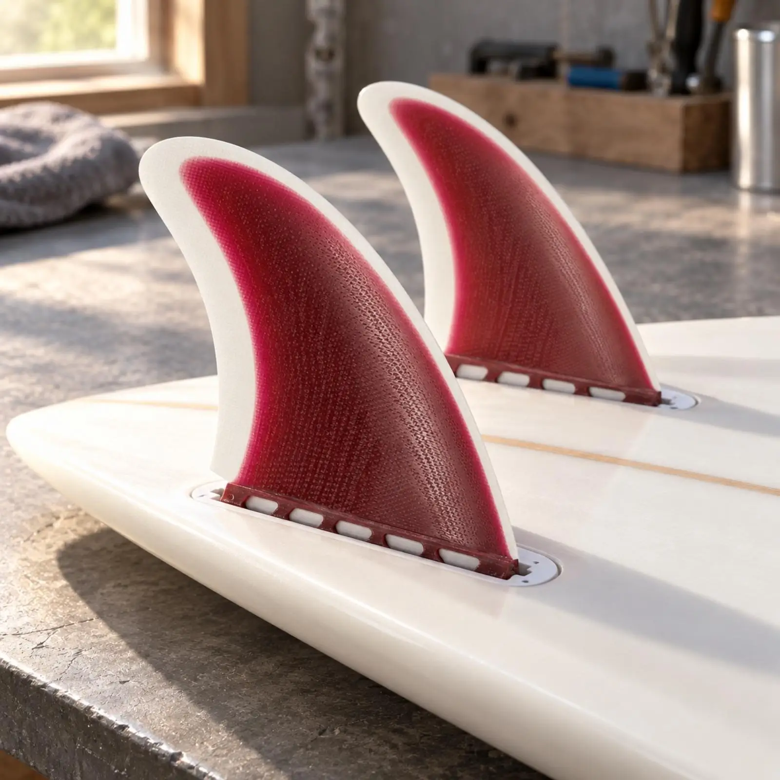 MR Surfboard Fin Textured Surfboard Fin with Reinforced Mounting Base Lightweight for Replacement Use, Board Upgrades