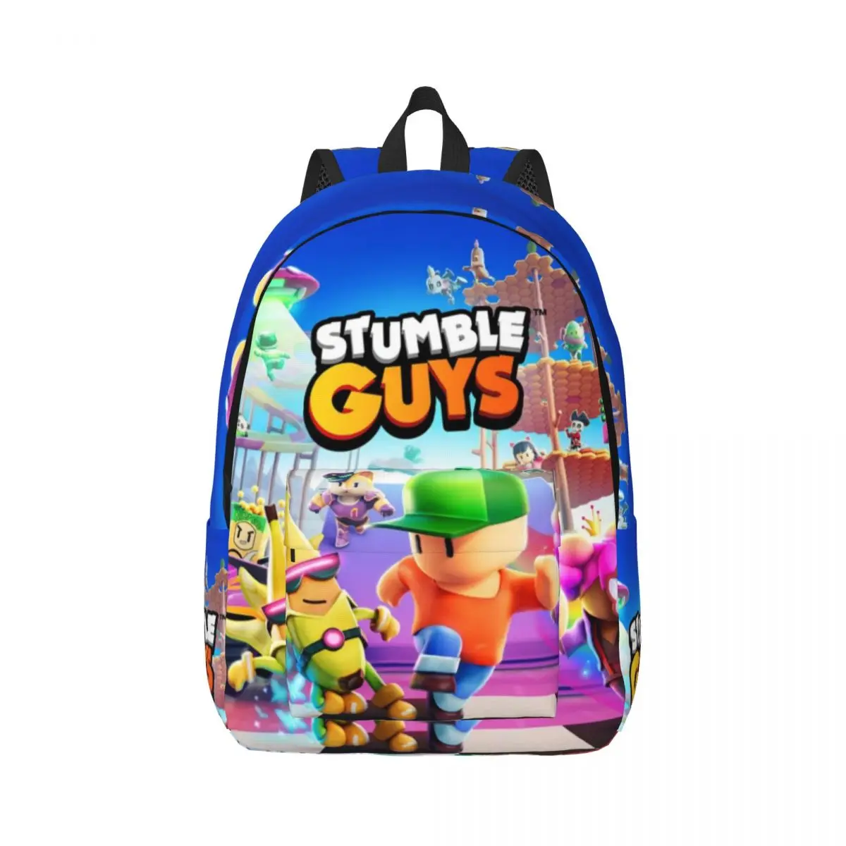 Stumble Guys Printed Lightweight Casual Schoolbag For School, Outdoor, Shopping, Office