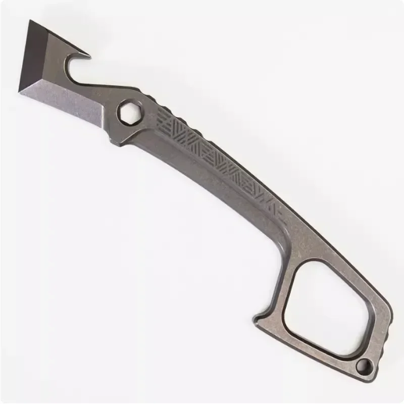 1PC Multi Functional Outdoor EDC Pry Bar Titanium Alloy Bottle Opener Portable Emergency Toy Equipment