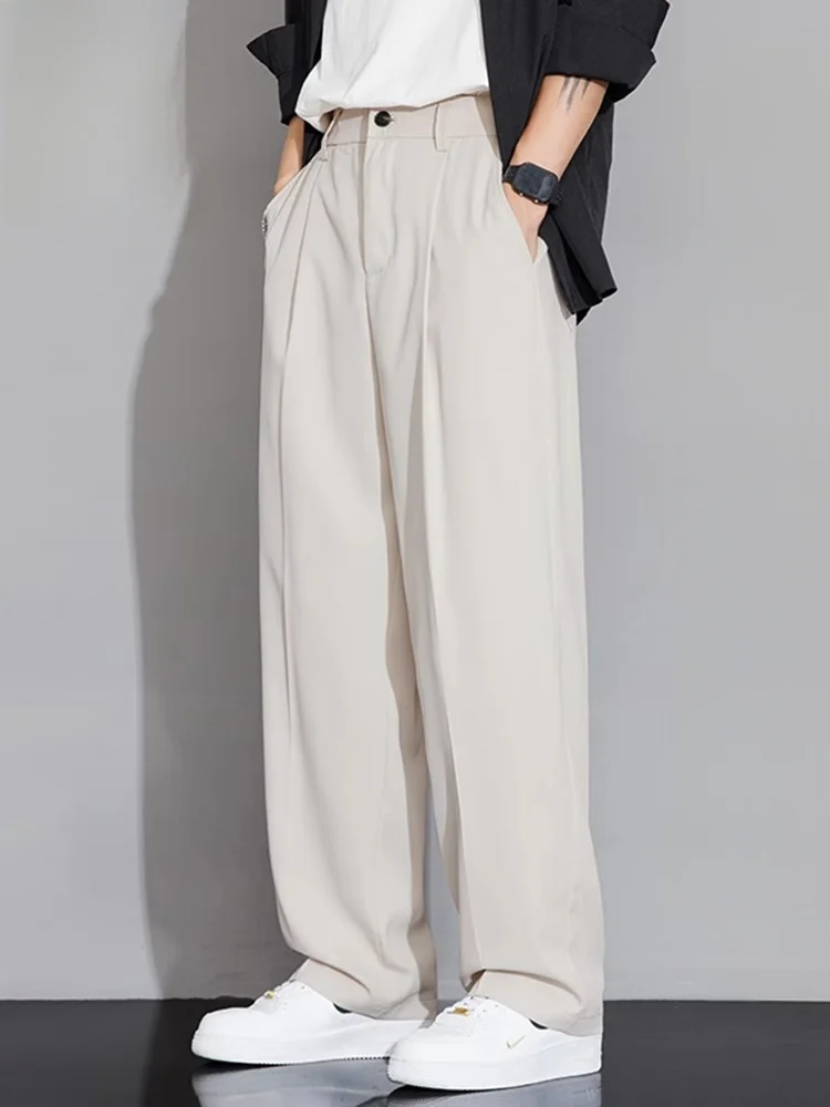 

Men's Straight Leg Pants Spring 2026 New Style Trendy Color Casual Trousers Loose Fit Youthful Energy