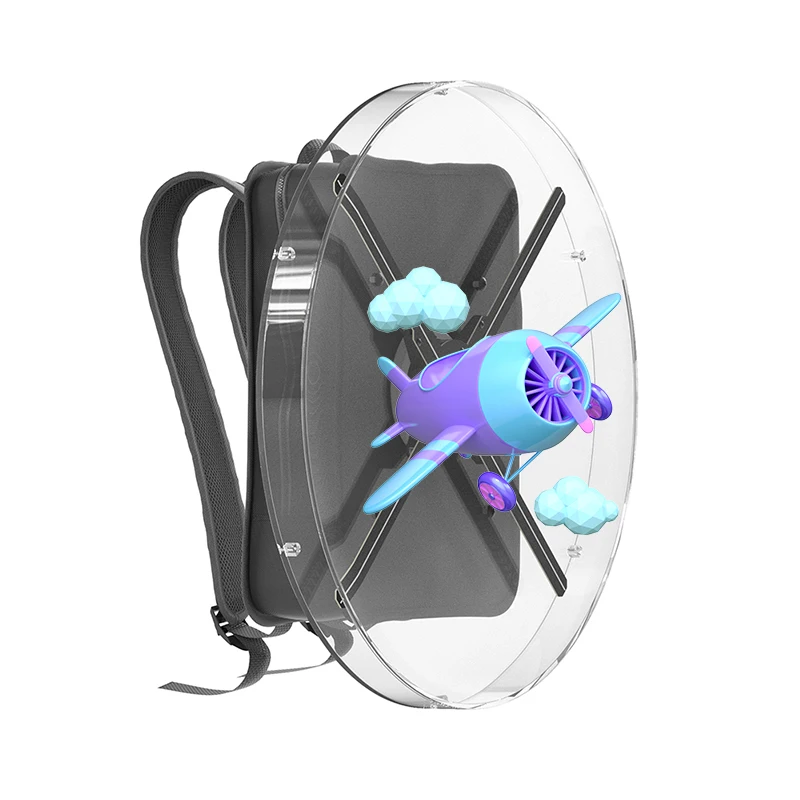 Fan Display 3d Hologram 3d Holographic Advertising Display Hologram Backpack Suitable for levitation virtual, imaging projection