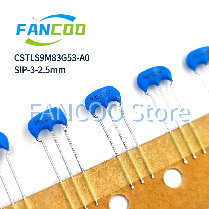 10pcs Ceramic CSTLS9M83G53-A0  CSTLS9M83G53 CSTLS3M45G53-A0 CSTLS3M45G53 983G 345G 9.83M 3.45M SIP-3-2.5mm  Ceramic oscillator