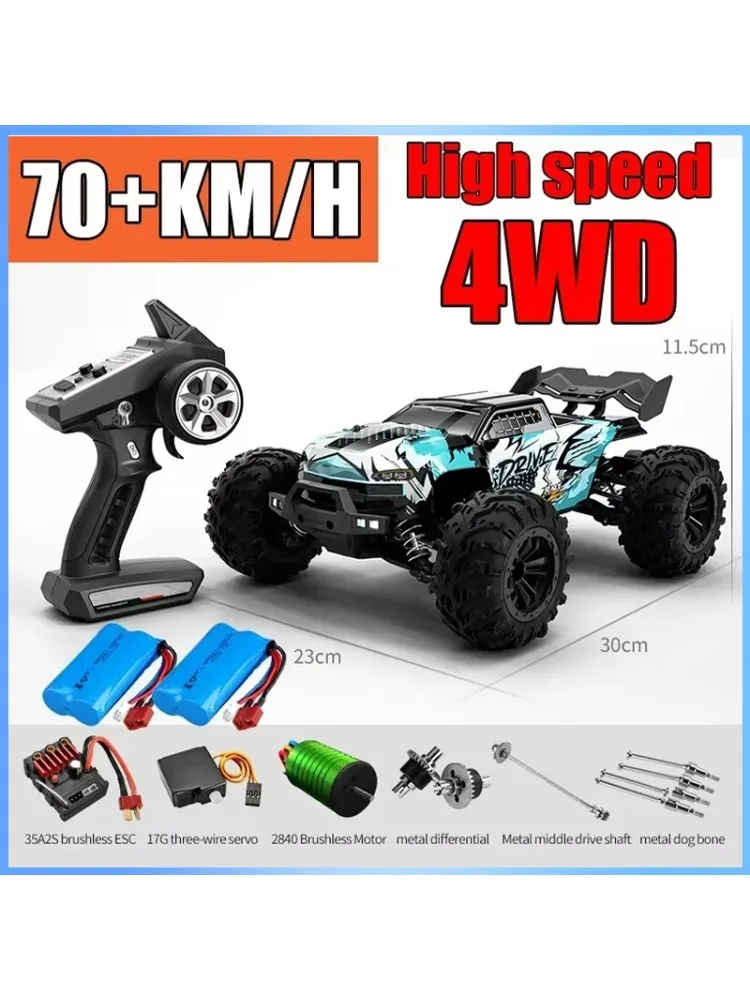SCY 16101PRO 16102PRO 1:16 voiture RC avec LED 2.4G sans brosse 70 KM/H voiture télécommandée haute vitesse hors route 4x4 RC jouets pour garçons