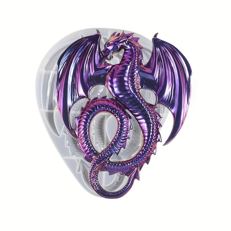 1pc 3D Dragon Silicone Mold for Resin Casting, DIY Wall Hanging Decor, Artistic Home Office Ornament, Reusable Craft Material