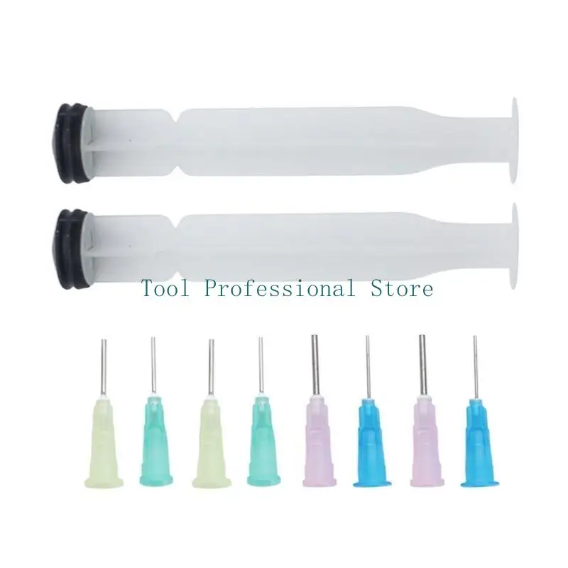 57QF 2PCS Hàn nhựa dán công cụ đẩy đùn với 4 đầu kim cải thiện tốc độ hàn và độ chính xác