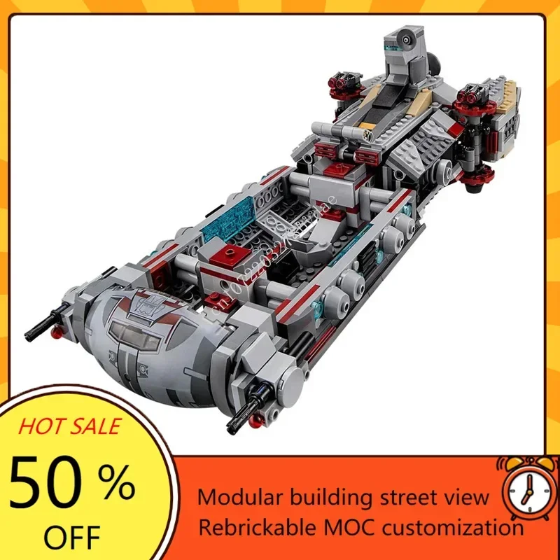 936ピース 反乱軍戦闘フリゲート巡洋艦 カスタムパズルキット クローンウォーサポートシップ DIY組み立てモデル 大人・ティーン向け教育玩具