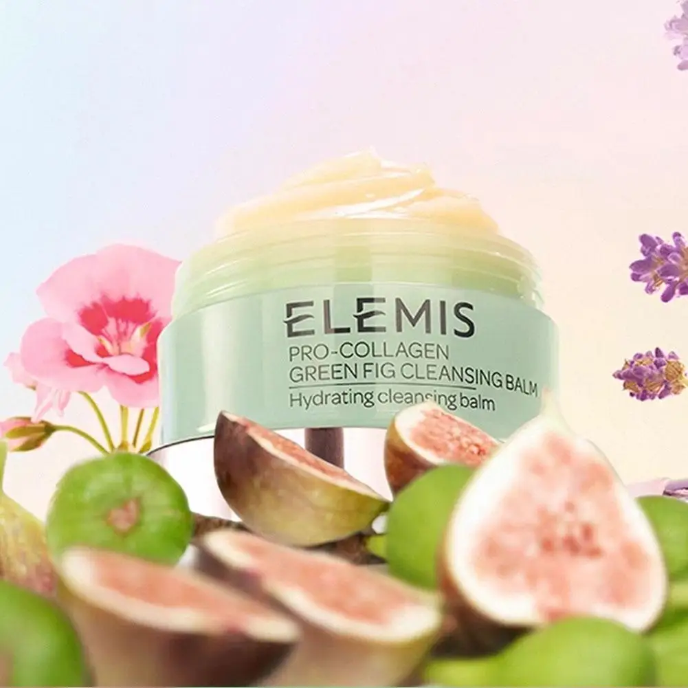 ELEMIS 100ml Bálsamo de limpeza Pro-colágeno Doce Figo Camomila Rosa Fragrância Limpeza Profunda Eficiente Cuidados Faciais Removedor de Maquiagem