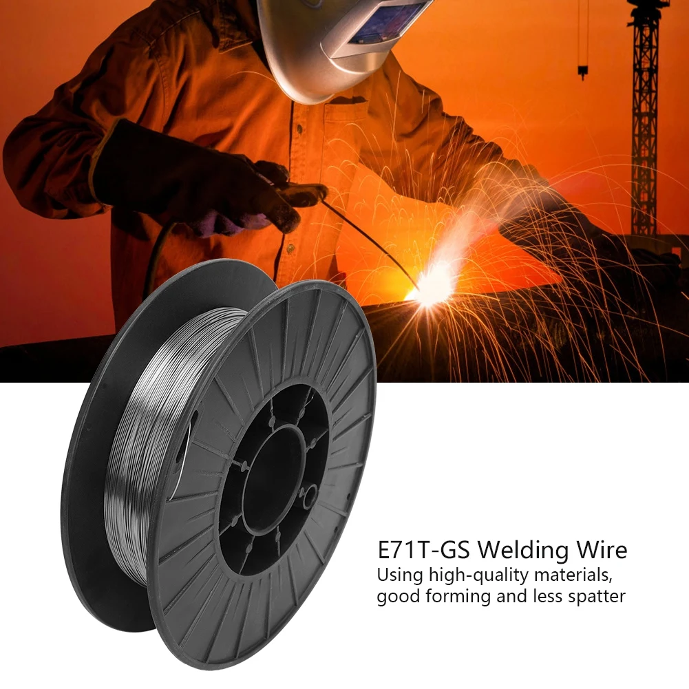 Welding Wire E71T GS Welding Wire No Gas Welding Wire No Gas Self-Shielded High Efficiency Weld Accessories E71T GS 0.8mm 2KG