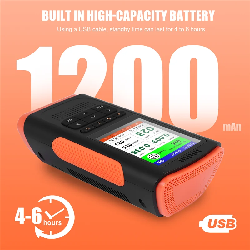 

A42Z-Formaldehyde Air Quality Monitor PM 2.5 Portable Display Air Pollution Meter Mini Dust Tester For Home Car