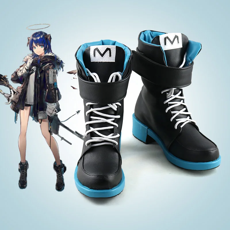 Mansemat Game Arknights Cosplay Shoes Anime Cos Comic Cosplay Costume Prop Shoes for Con Halloween Party