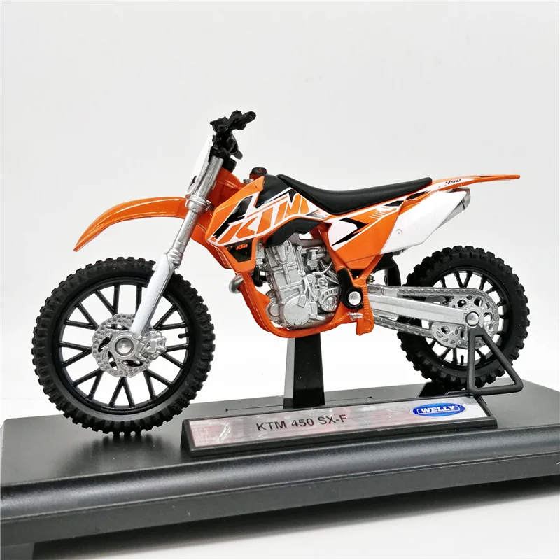 Welly 1:18 KTM 450 SX-F Alloy Sports Motorcycle Model Diecast Metal Toy Street Racing Motorcycle Model Simulation Childrens Gift