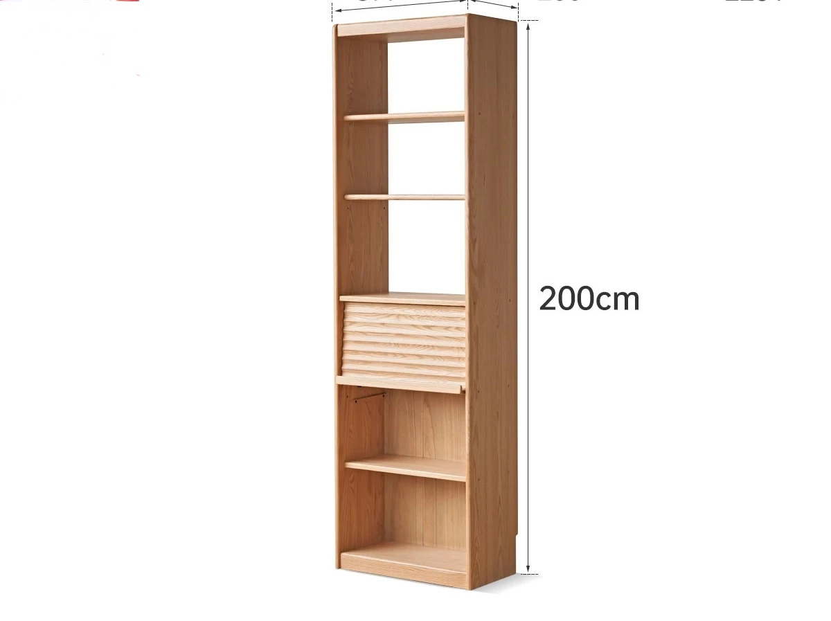 

Free combination of multi-layer shelves with glass doors on the ground