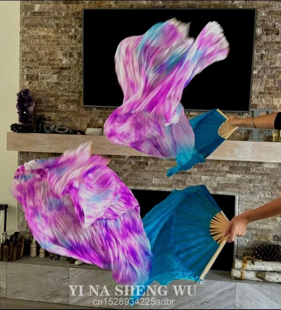 

Оптовая продажа: 1 пара окрашенных вееров из 100% натурального шелка для танца живота, сексуальные шелковые вееры длиной 180 см для выступлений танцовщиц на сцене