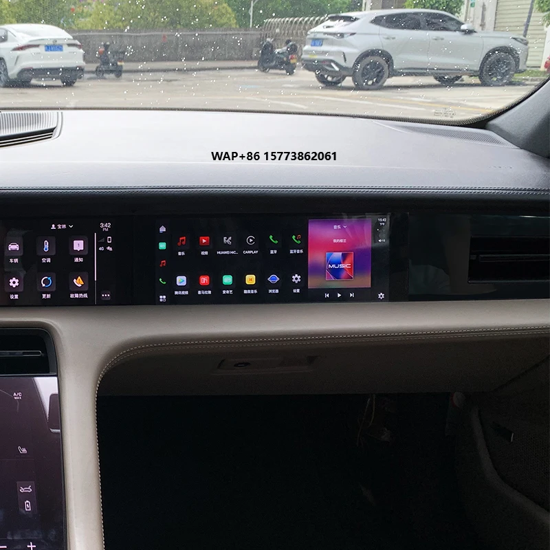 Passenger Screen Entertainment System New Condition Navigation Multimedia Player with Cont for Por 2019-2024 Taycan