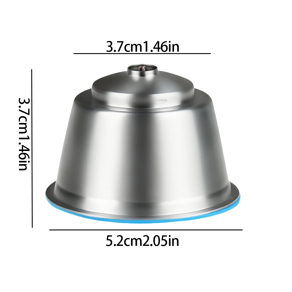 Reusable stainless steel coffee capsule shell compatible with DOLCE GUSTO refillable coffee powder capsule cup