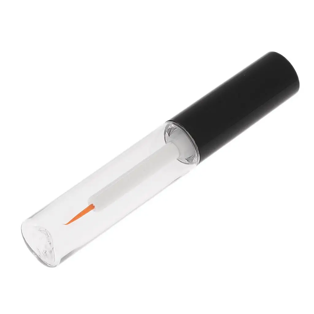 2 stuks 4 ml hervulbare lege helder acryl flesjes buis/mascara/vloeistof met borstel lijmbuis