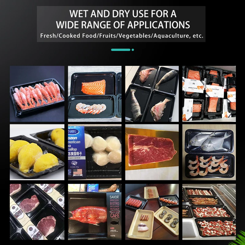Vacuum Plastic Skin Pack Machine Tray Sealer Packaging Machine for Food Seafood