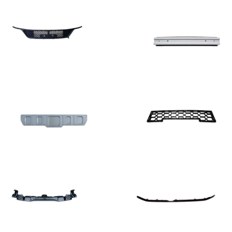 Central air intake grille  Front anti-collision beam sub-assembly  Truck body rear panel cover  Lower grille of front bumper  Fr