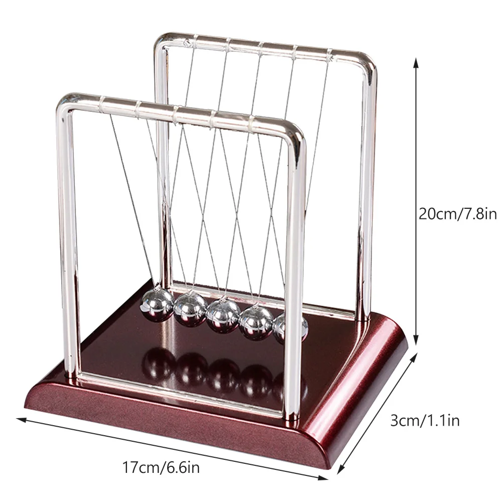 Juguete Newtown Ball Máquina de movimiento perpetuo ABS Newton Péndulo Hombre Paragolpes de forma cuadrada