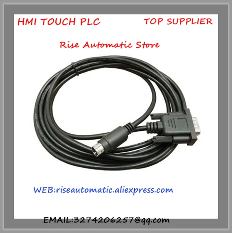 Cable kabel pemrograman PLC kabel Unduh DVP panjang kabel Data 3 meter