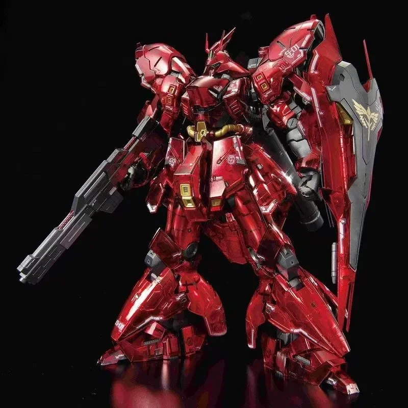 RG1/144 Sazabi Mech Transparente, Kit de Montaje, Figura de Acción, Juguete de Rompecabezas para Niños, Adorno Coleccionable de Escritorio, Muñeco, Regalo Festivo