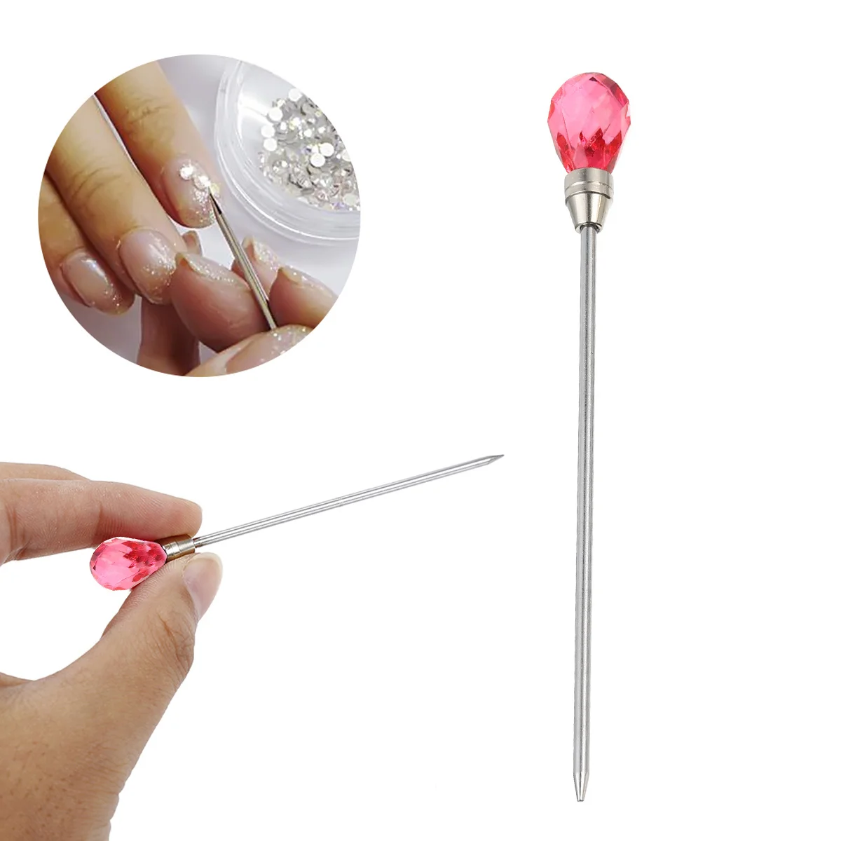 9 قطعة مسمار الفن اثارة قضيب مجموعة أظافر معدنية أداة مانيكير التنقيط القلم بريق خلط الأشعة فوق البنفسجية هلام الصباغ ملعقة الراتنج قالب النمام