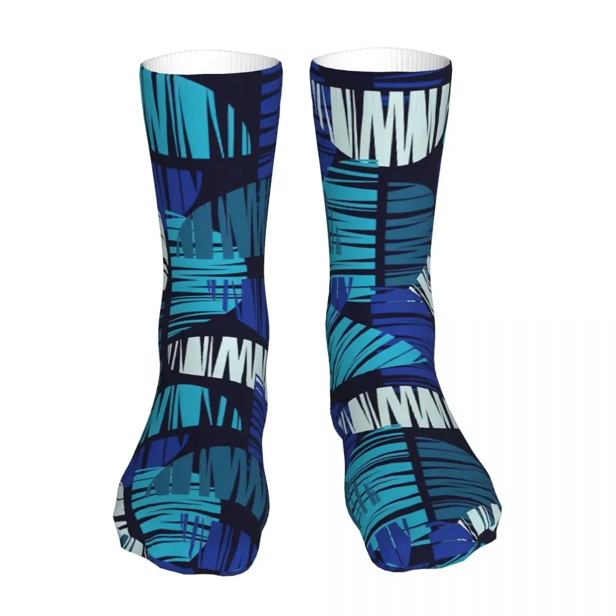 Geometric Pattern Socks Men Women Polyester Casual Retro Urban Socks Crazy Spring Summer Autumn Winter Stockings Gift