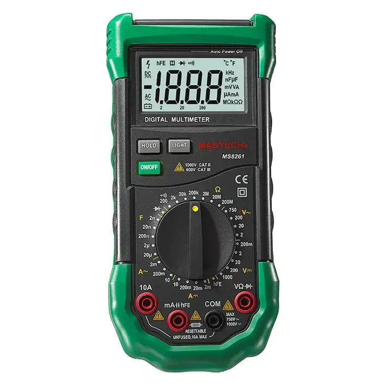 

MASTECH MS8261 MS8264 MS8265 MS8268 MS8269 Digital Multimeter DMM Meter AC/DC Voltage Current Ohm Meter With Temperature