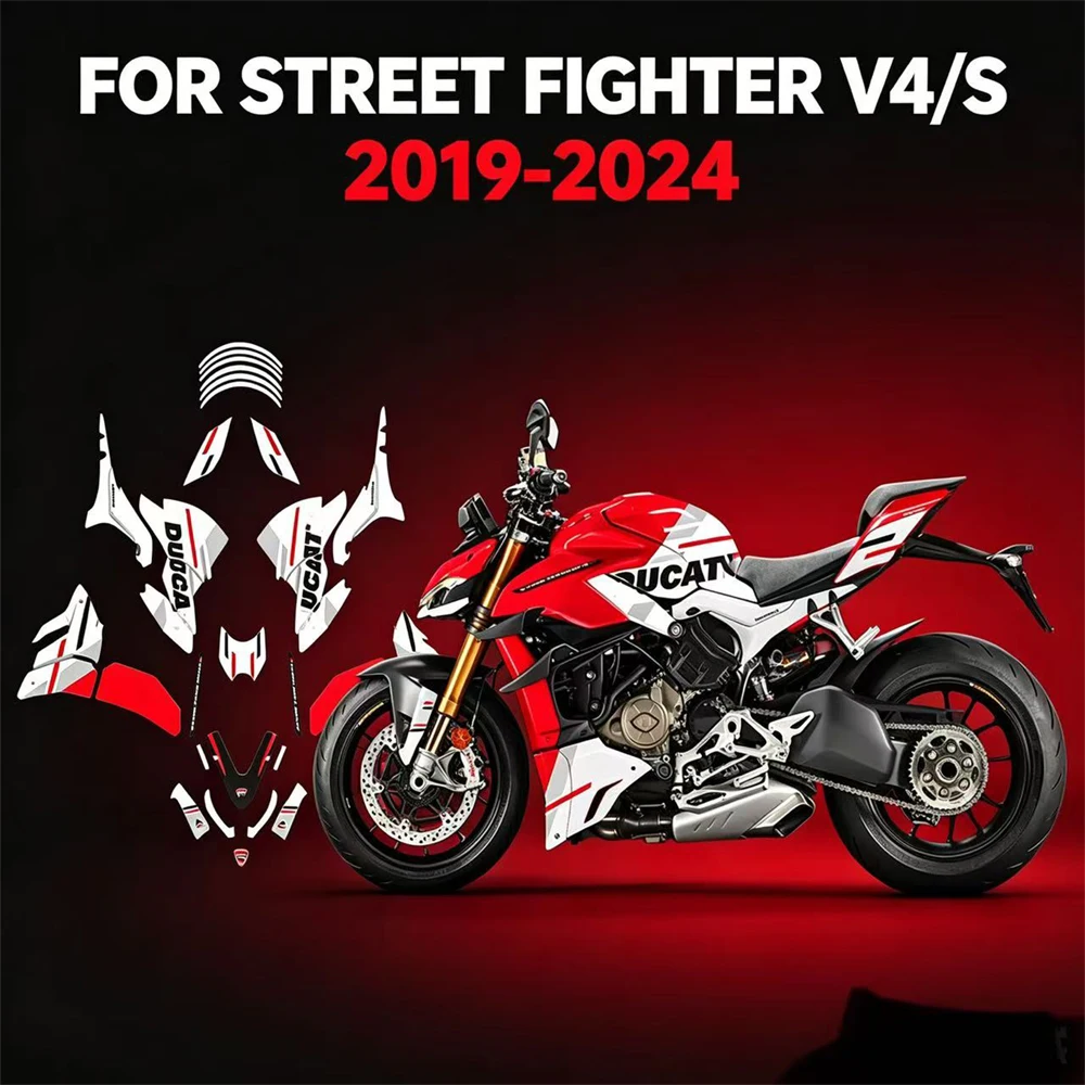 for DUCATI Street Fighter V4 V4S 2019-2024 Motorcycle Sticker Decorative Car Body stickers Waterproof stickers Protector
