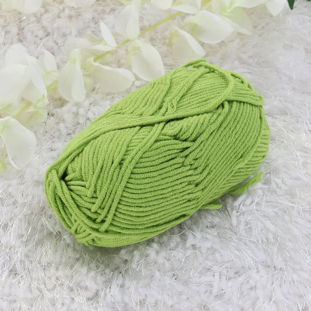 

5 Rolls Thicken Cotton Yarn Super Soft Warm Knitting String for DIY Crochet Weaving Craft Projects Handmade Gifts Decorative