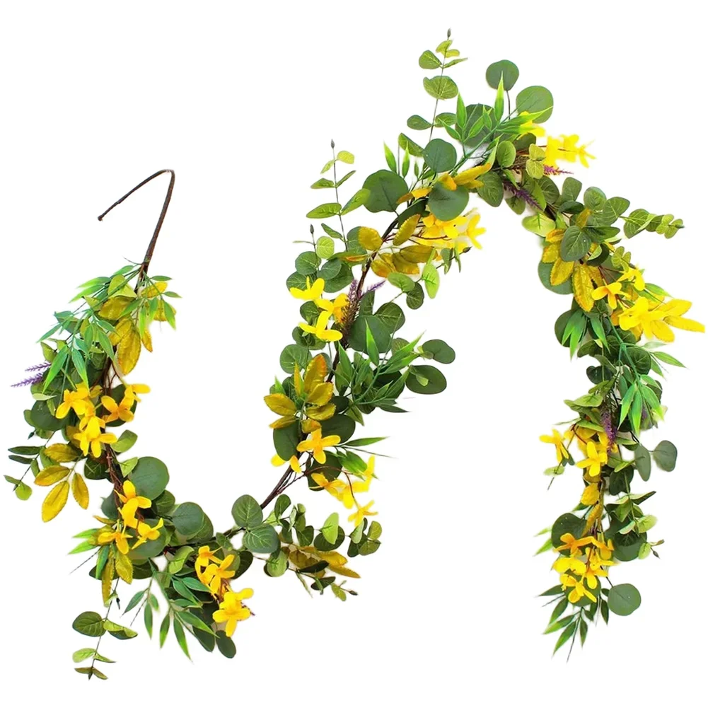 

Simulation Eucalyptus Vine Peony Osmanthus Vine Wall Hanging Wedding Arch Party Home & Holiday Decor, Wall Hanging, Yard