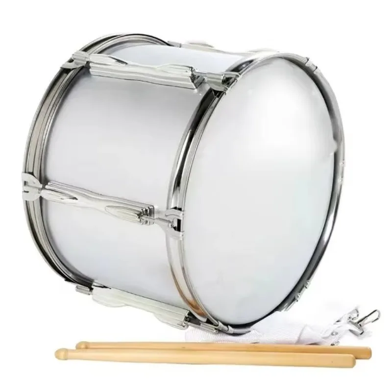 Professional 13 Inch Double Tone Drum Small Marching Drum With Back Frame For Students And Teams Instrument For Drum Playing