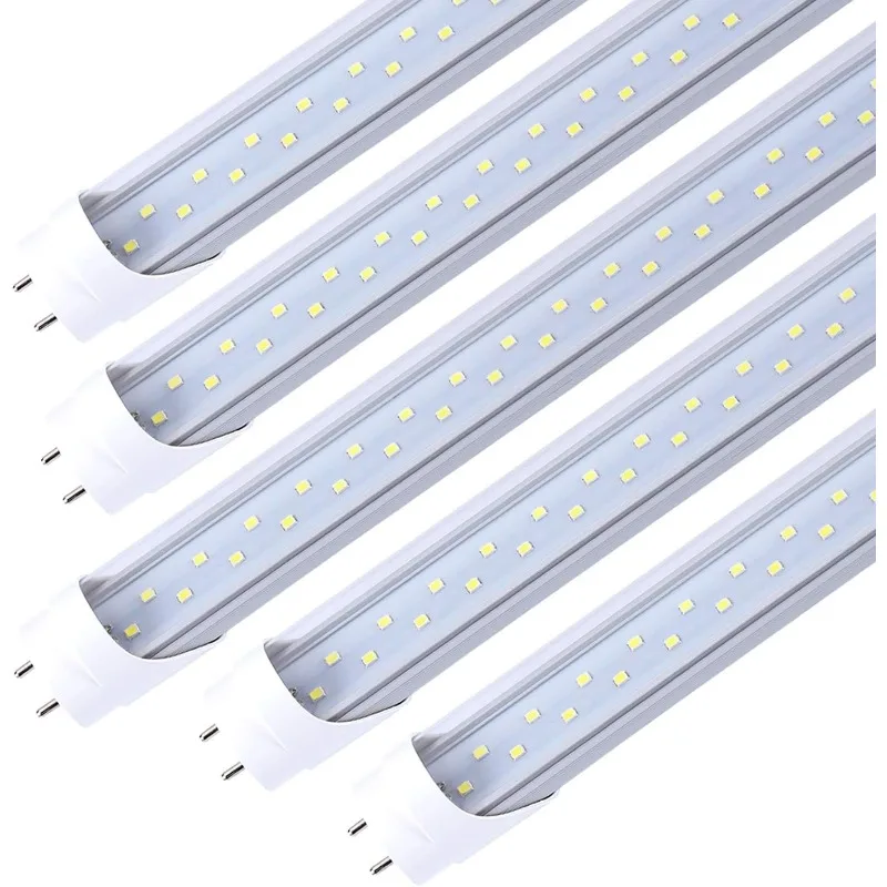 LED Light Tubes 4FT, 28W 5000K Daylight White 4FT LED Light Bulbs, Dual Row LEDs Replacement LED Bulbs for 4 FT Fluorescent