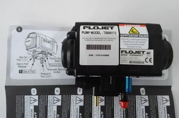 Flojet T5000140 펩시 콜라 턱받이 펌프, 시럽 펌프, 콜라 기계 음료 기계, 조정 기계 액세서리, 빠른 배송, 신제품