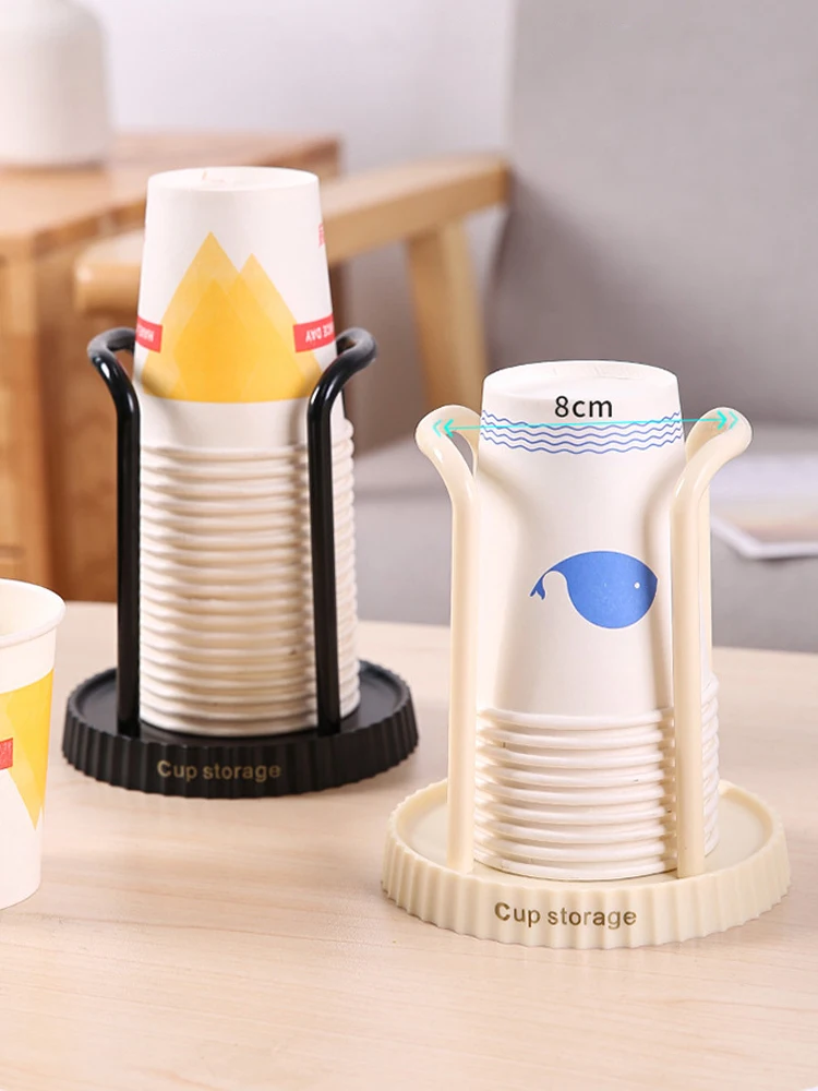 Multi Functional Paper Cup Holder Cup Taker Disposable Paper Cup Storage Rack Minimalist Style Water Cup Desktop Storage Rack