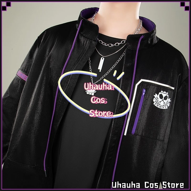 {Uhauha Cos} أزياء Nijisanji Minase Soku الجديدة التأثيرية أزياء أنيمي نمط لعب الأدوار بدلة الهالوين Disfraz Mujer