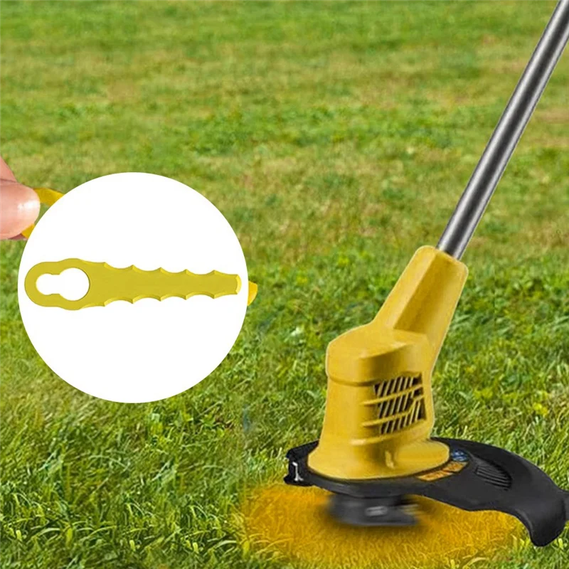 20 قطعة جزازة العشب استبدال شفرات جزازة العشب البلاستيكية شفرات جزازة العشب البلاستيكية للعديد من المناسبات