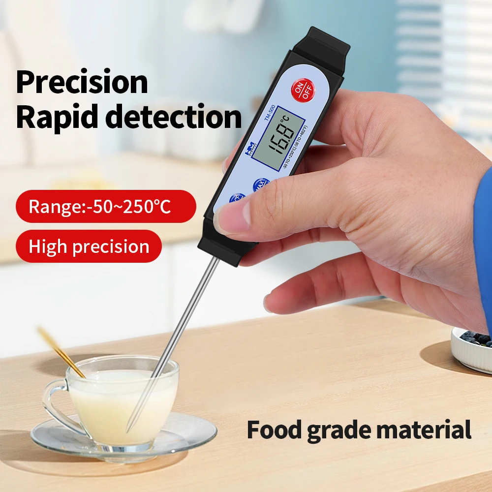 

Цифровой пищевой термометр с ЖК-экраном, зонд из нержавеющей стали, электронный термометр, тестер температуры для выпечки воды, молочного супа