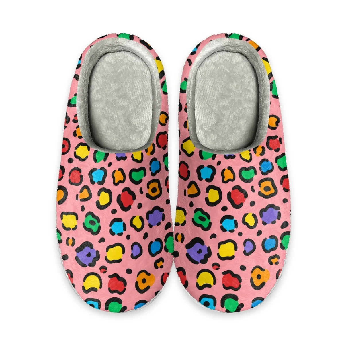 Leopard Print Casual Home Slippers Bedroom Comfortable Women's Slippers Autumn Winter Warm Cozy Cotton Slippers Print On Demand