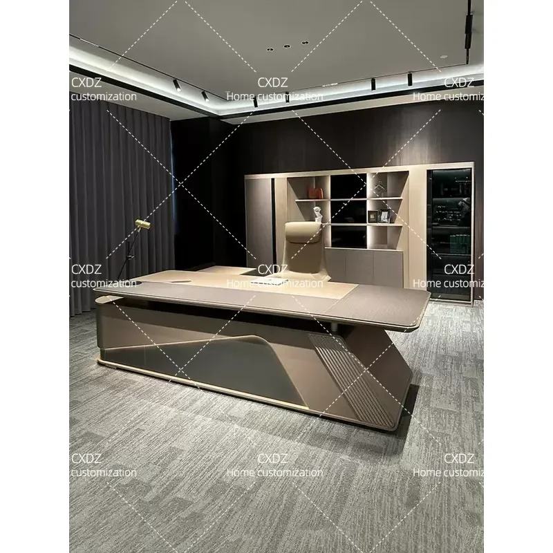Modern Minimalist Executive Desk and Chair Set High End Office Furniture for Manager President Boss Workstation