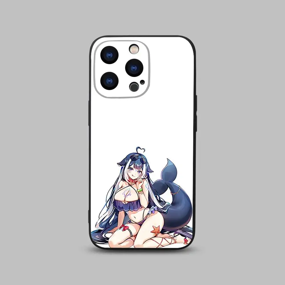 حافظة هاتف S-Shylily Vshojo Vtuber لهاتف iPhone 17,16,15,14,13,12,11,Pro,Max,Plus,X,XS,SE4,E,Mini,Soft Black Case