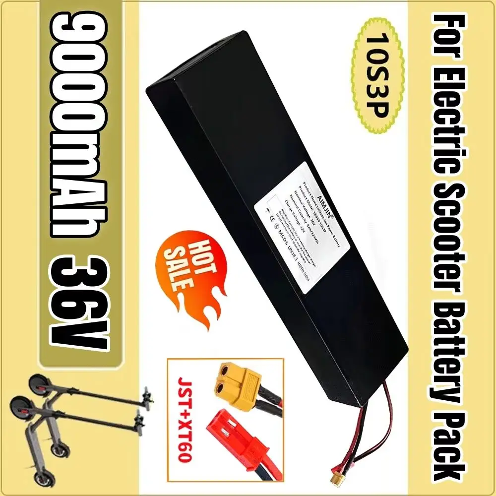 

❤️ 10S3P 36V 9000mAh 18650 rechargeable lithium-ion battery 500W built-in BMS Suitable for KUGOO S1, S2, S3 Electric Scooters