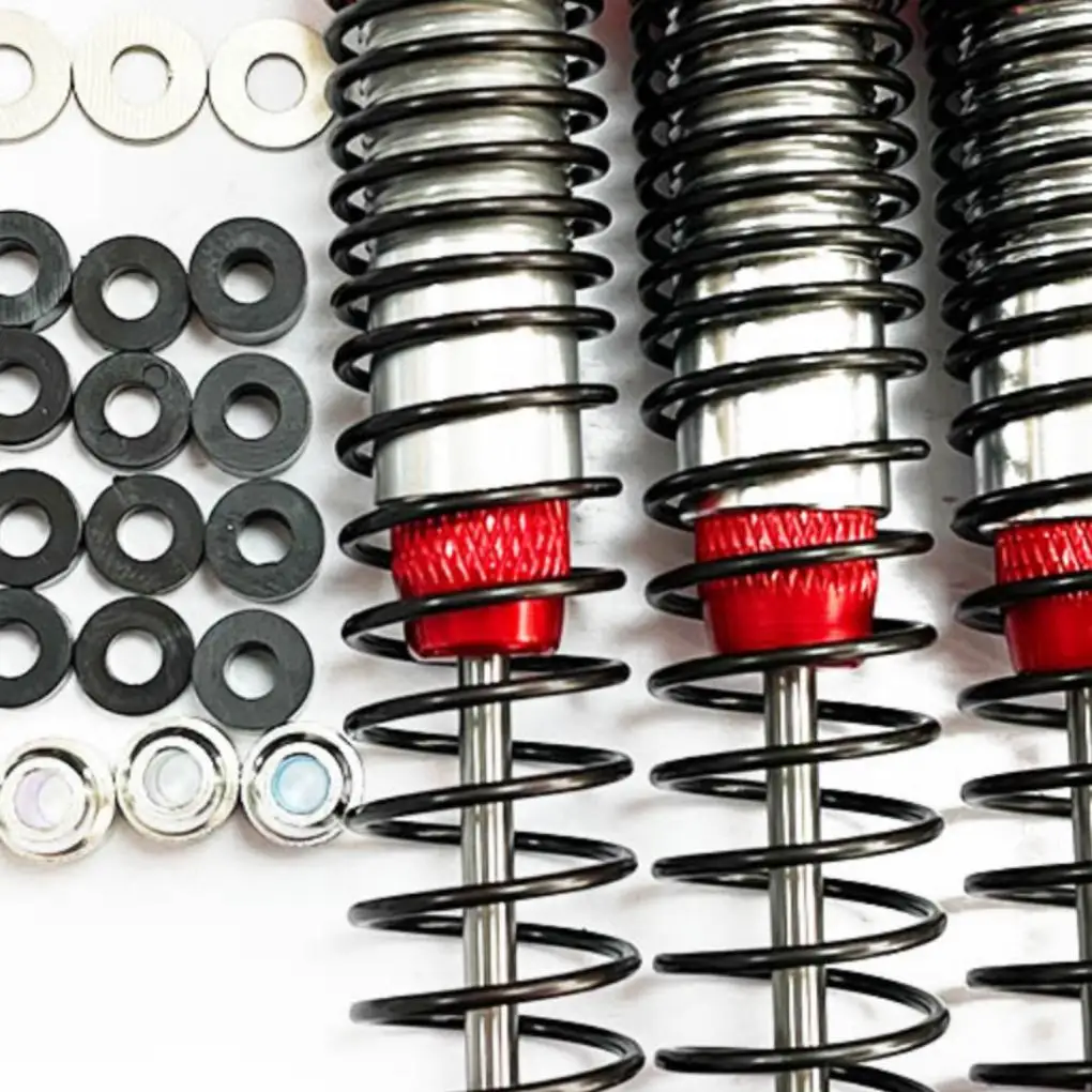 RCGOFOLLOW 4piece Aluminum Alloy Smooth Front Rear Shock Absorber For 1/10 Rc Front Rear Shock Absorber Gen7