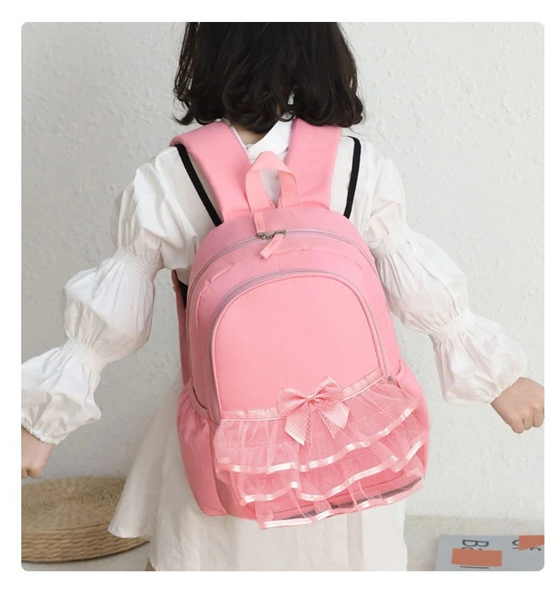 Bolsa de baile de encaje personalizada para niñas, mochila de Ballet de baile con nombre bordado, bolso de bailarina para niños, mochila de gimnasia