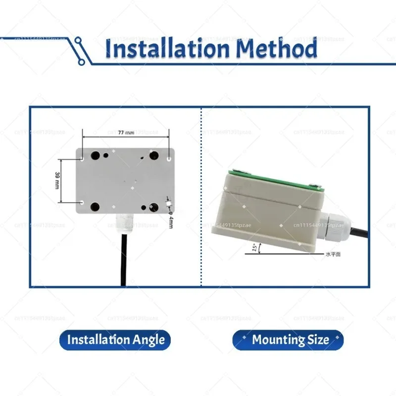 Rain Snow Sensor Transmitter Heating Anti-Icing IP65 RS485 0-2V 0-5V 0-10V 4-20mA